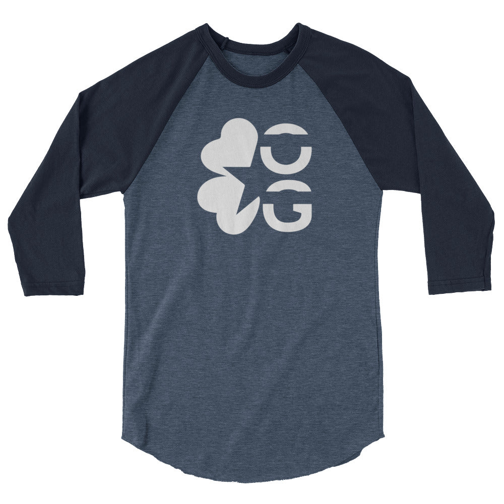 White Clover 3/4 sleeve raglan shirt